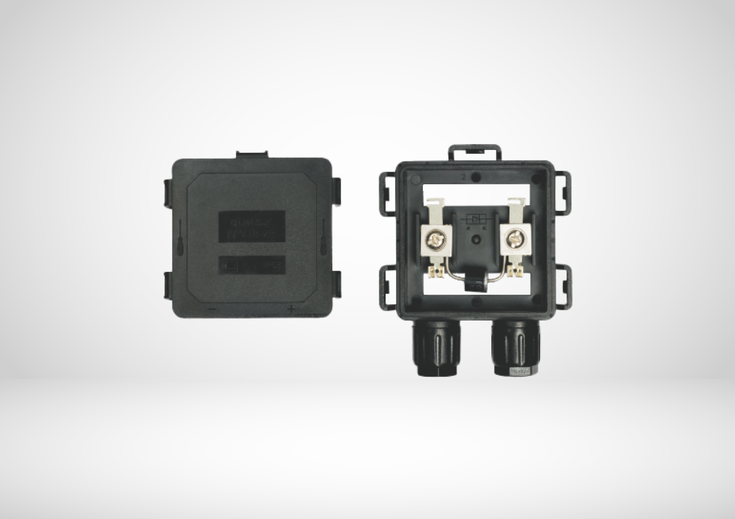 2-Rail Junction Box With Diode